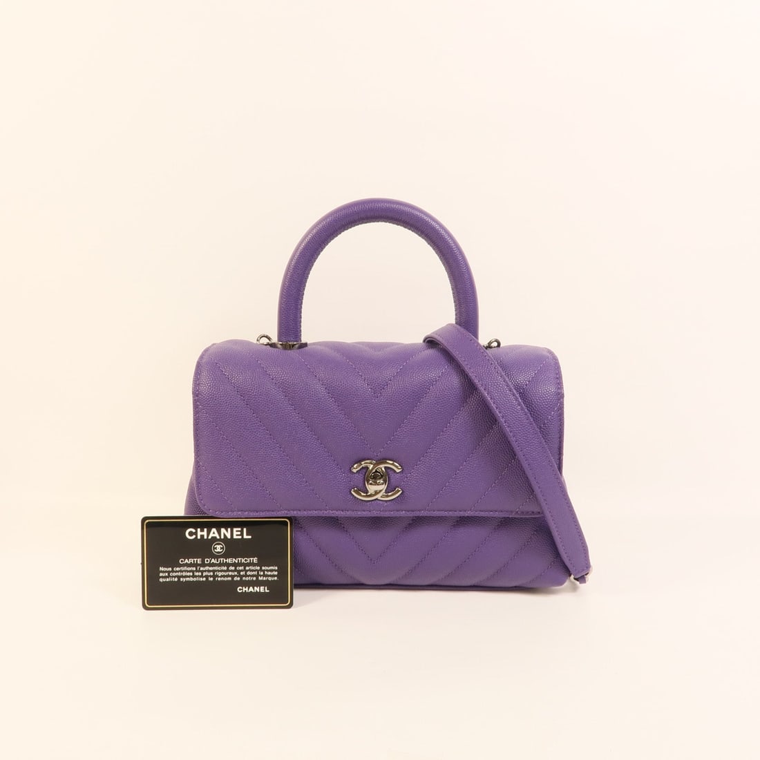 Chanel Coco Handle Small Purple - 12