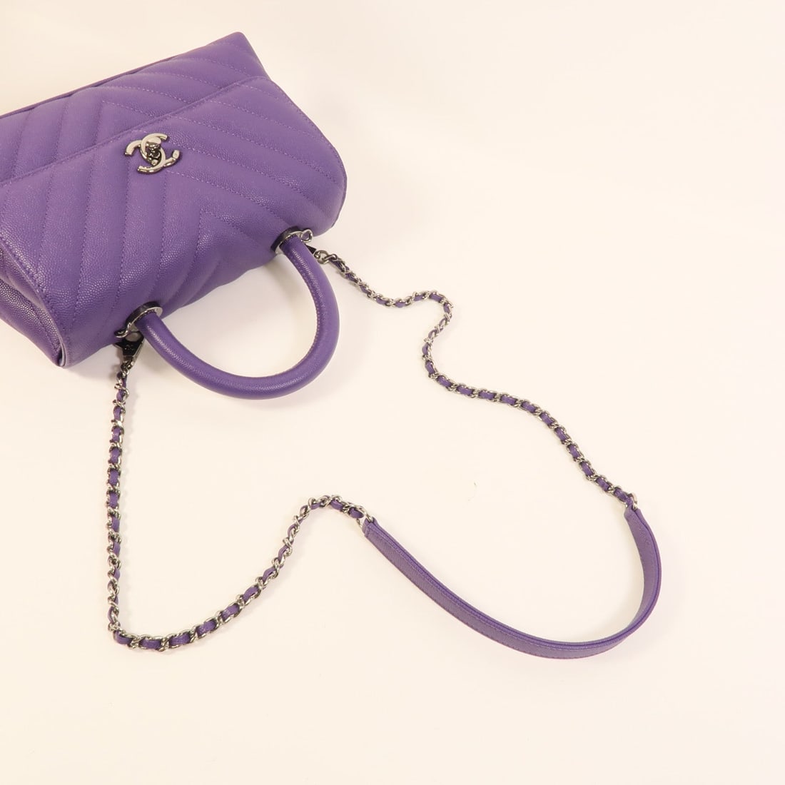 Chanel Coco Handle Small Purple - 6