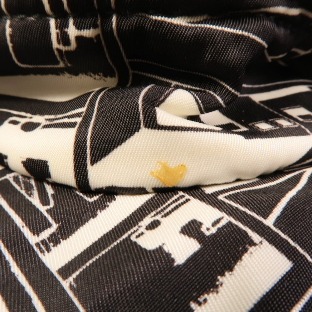 Prada Nylon Backpack Black White - 14