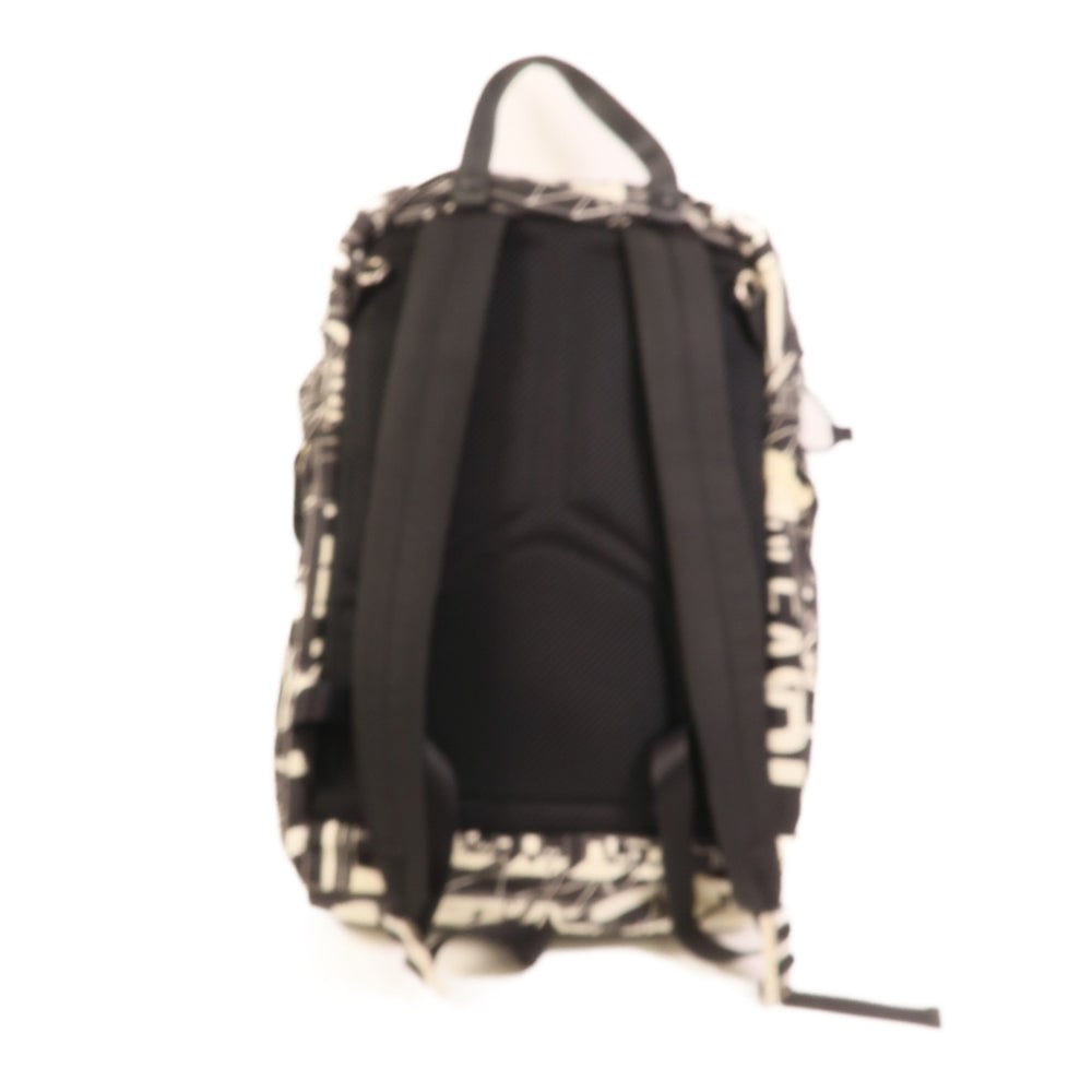 Prada Nylon Backpack Black White - 2
