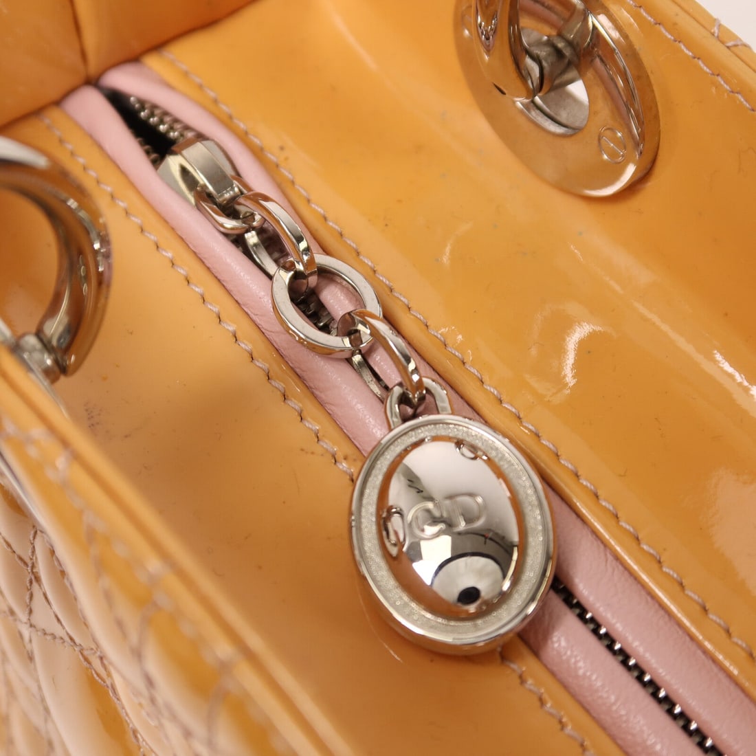 Dior Lady Dior Medium Yellow - 11