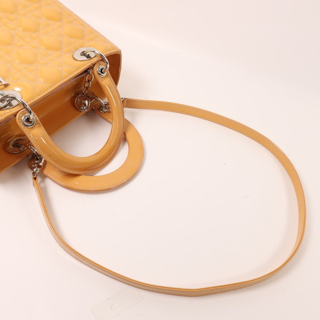 Dior Lady Dior Medium Yellow - 8