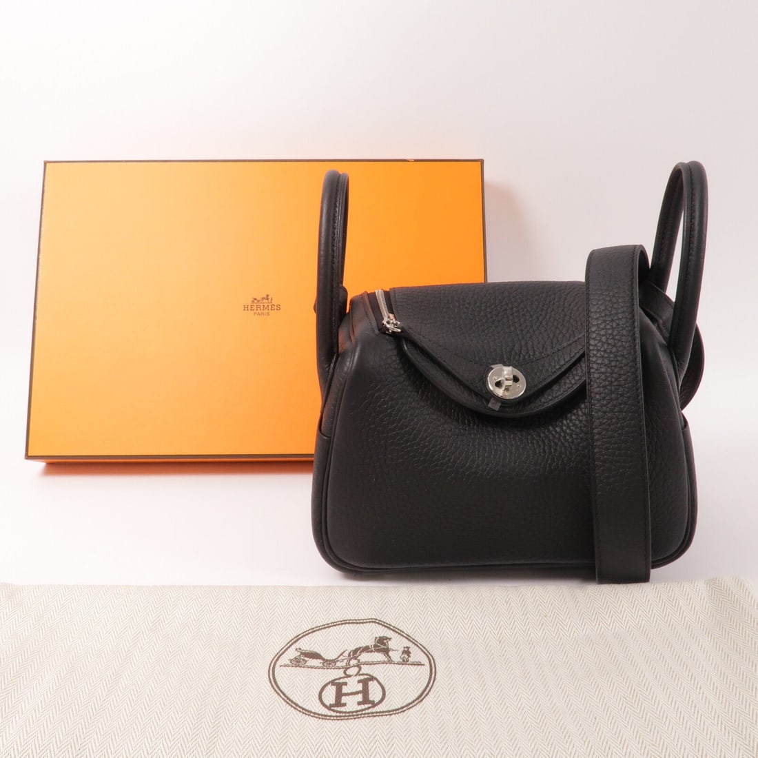 Hermes Mini Lindy Noir - 10