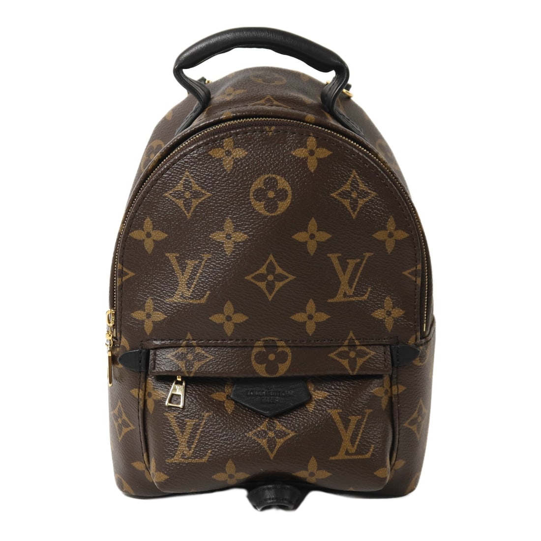 Louis Vuitton Palm Springs Mini: Brown monogram backpack.