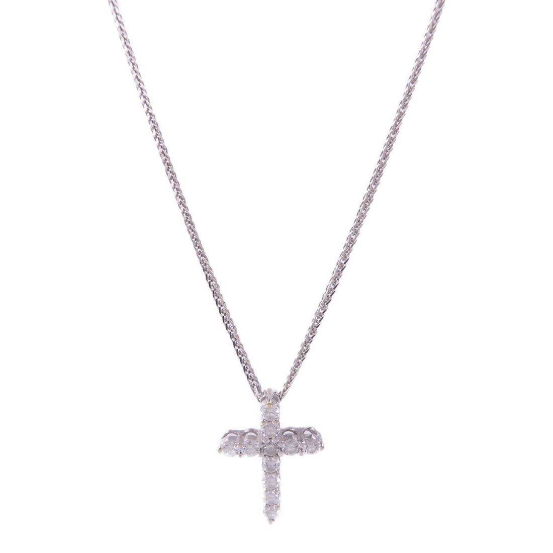 Diamond Necklace 18K White Gold: Diamond necklace in 18K white gold.