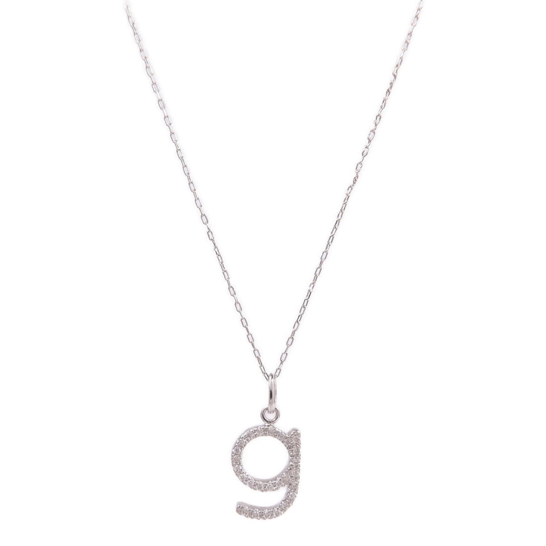 Diamond Necklace 18K White Gold: Diamond necklace in 18K white gold.