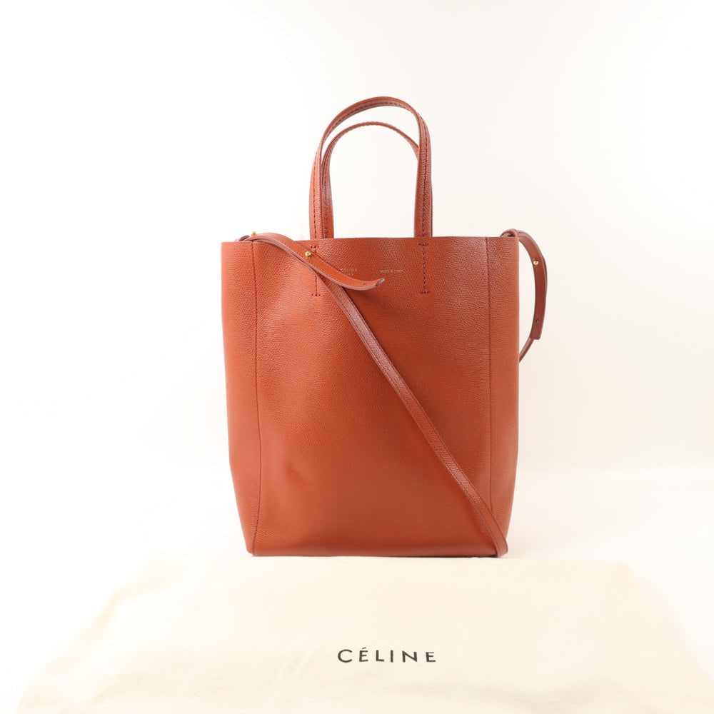 Celine Small Vertical Cabas Dark Red - 10