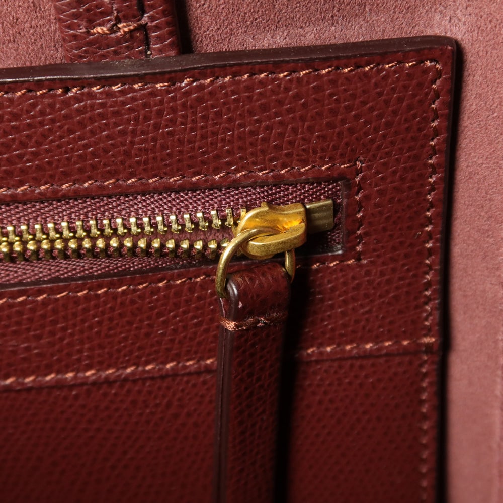 Celine Small Vertical Cabas Brown Navy - 10