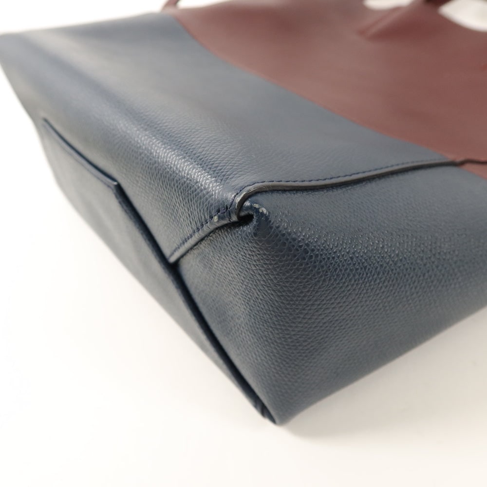 Celine Small Vertical Cabas Brown Navy - 13