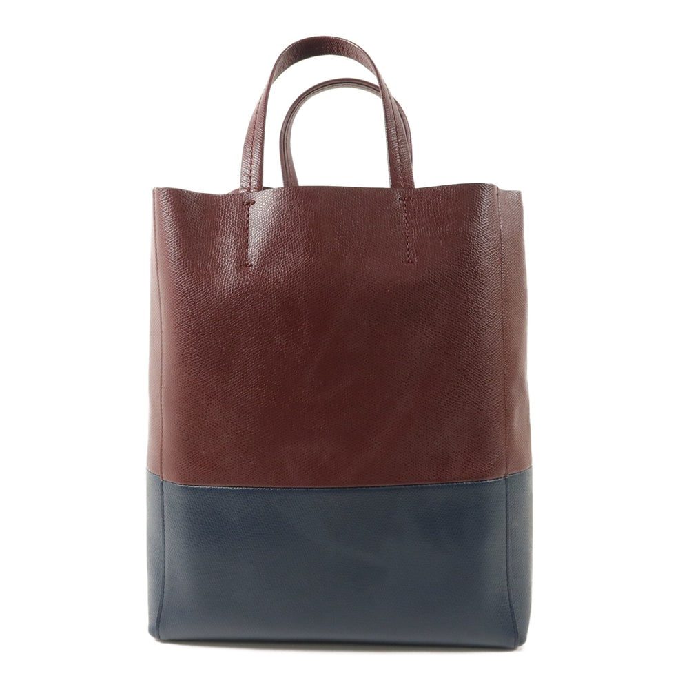 Celine Small Vertical Cabas Brown Navy - 2
