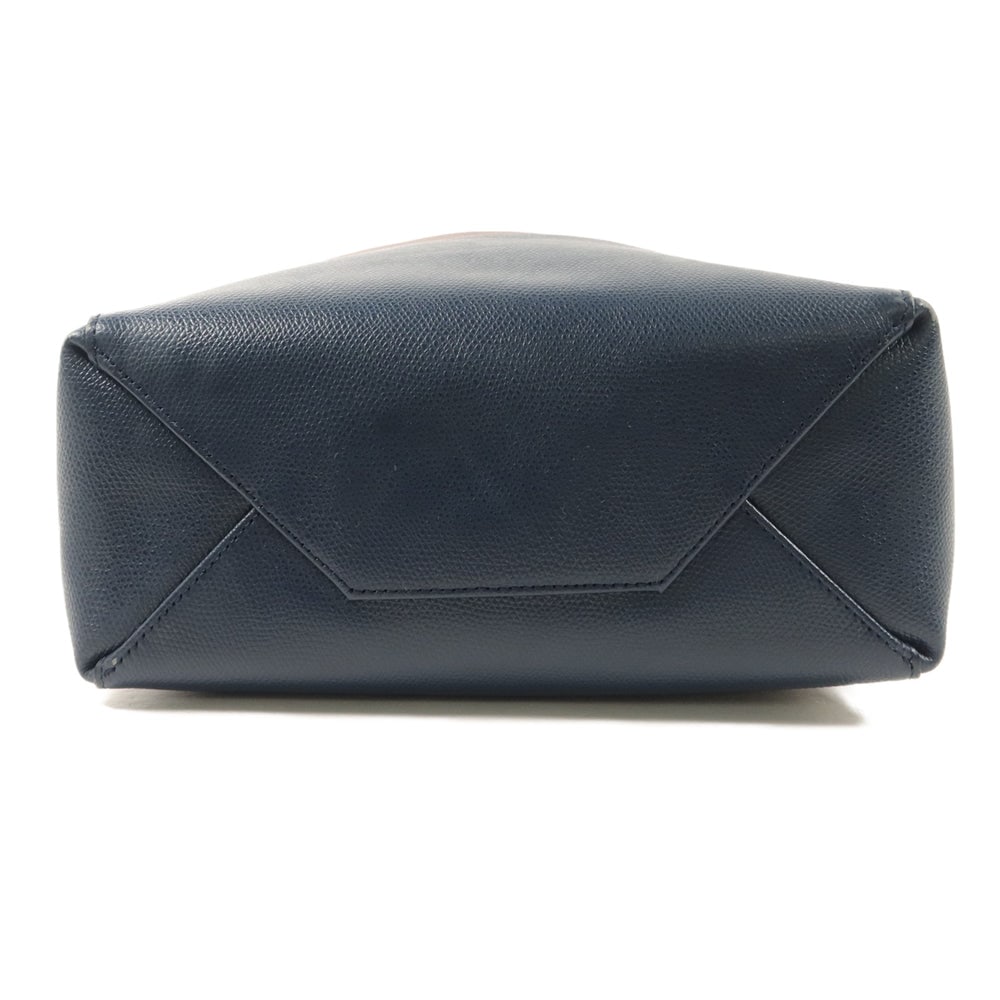 Celine Small Vertical Cabas Brown Navy - 4
