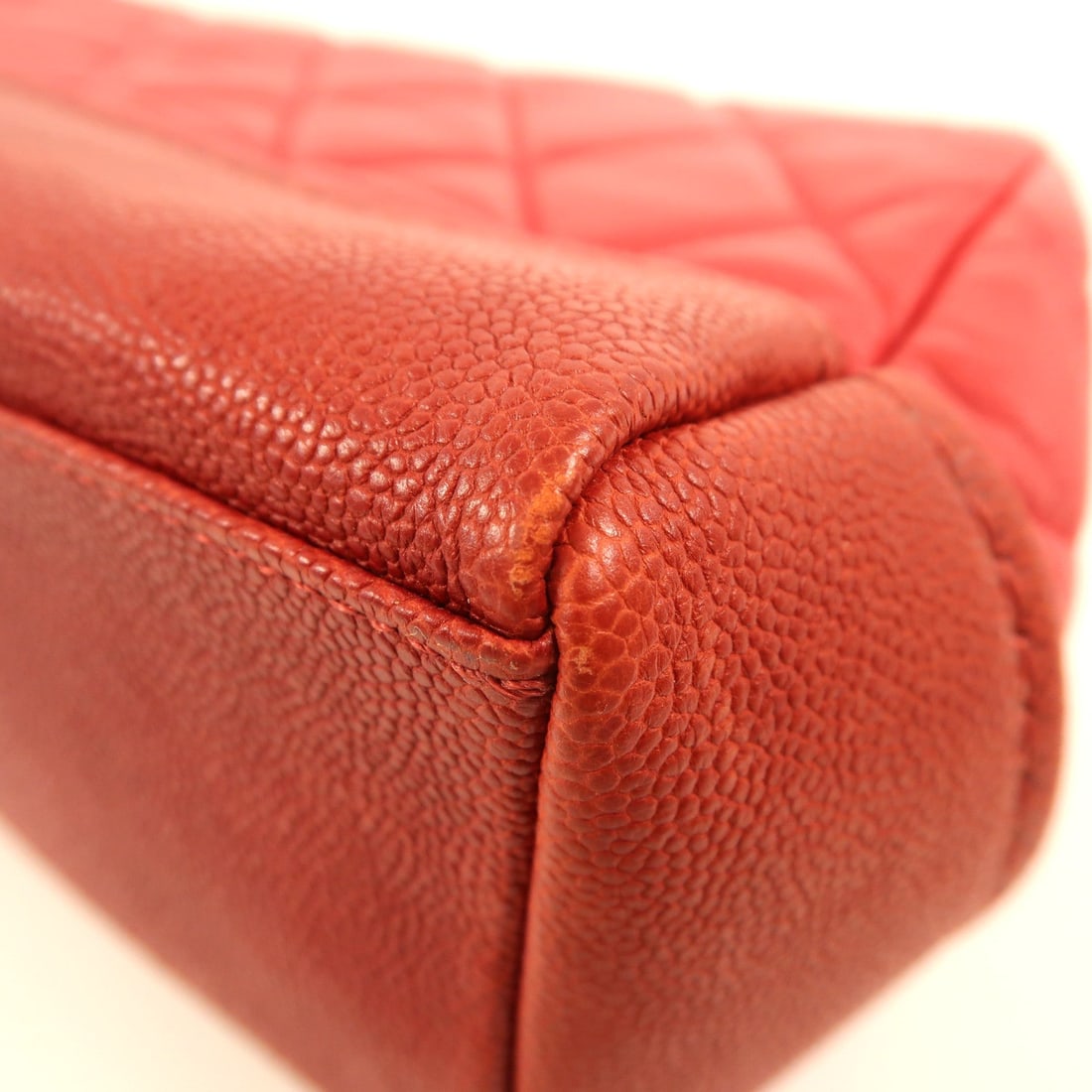 Chanel Chain Shoulder Bag Red - 13
