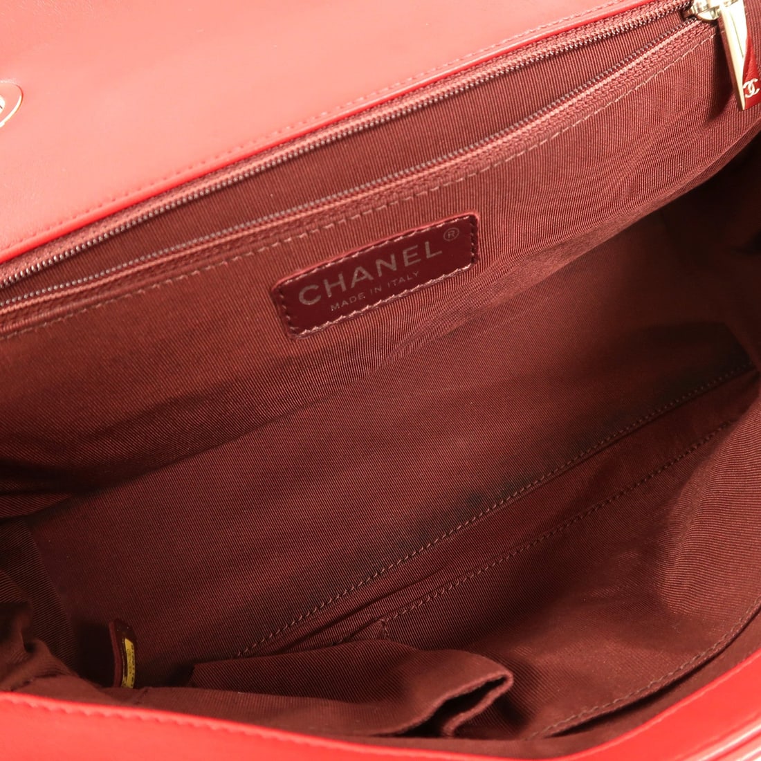Chanel Chain Shoulder Bag Red - 5