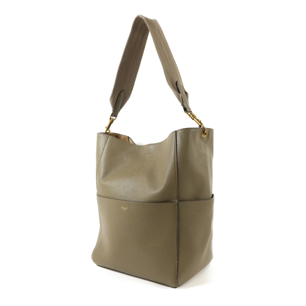 Celine Sangle Bucket Taupe - 3