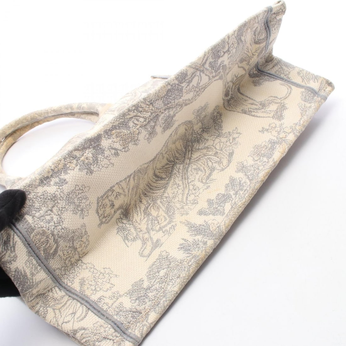 Dior Book Tote Medium Light Gray - 6