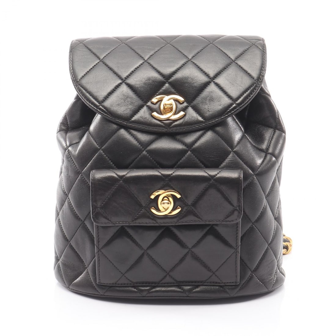 Chanel Backpack Black Lambskin (1 of 13)