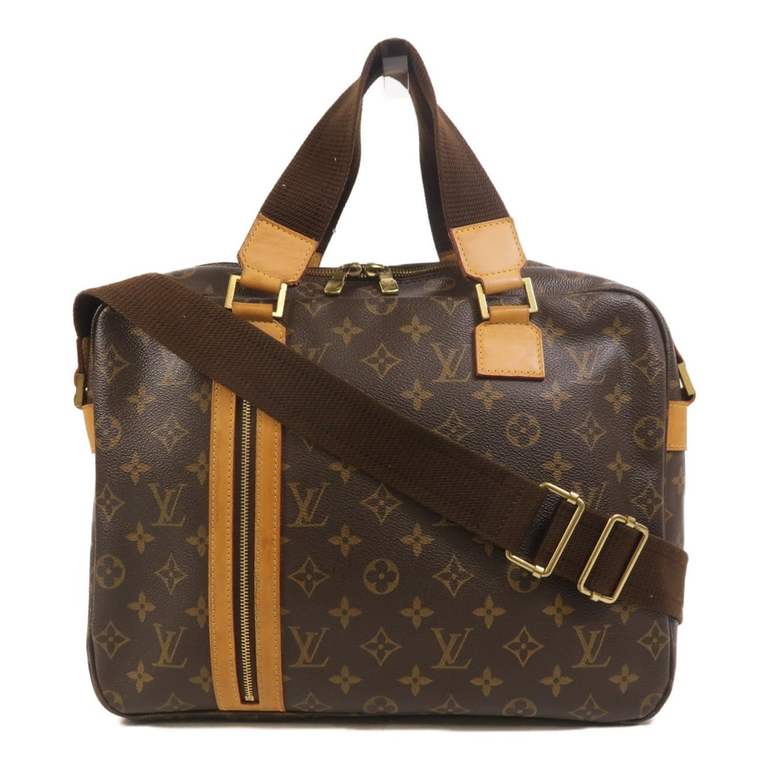 Louis Vuitton Sac Bosphore Brown: Sac Bosphore 2 way shoulder bag M40043 in Monogram coated canvas with gold hardware; 34 x 26 x 8 cm.