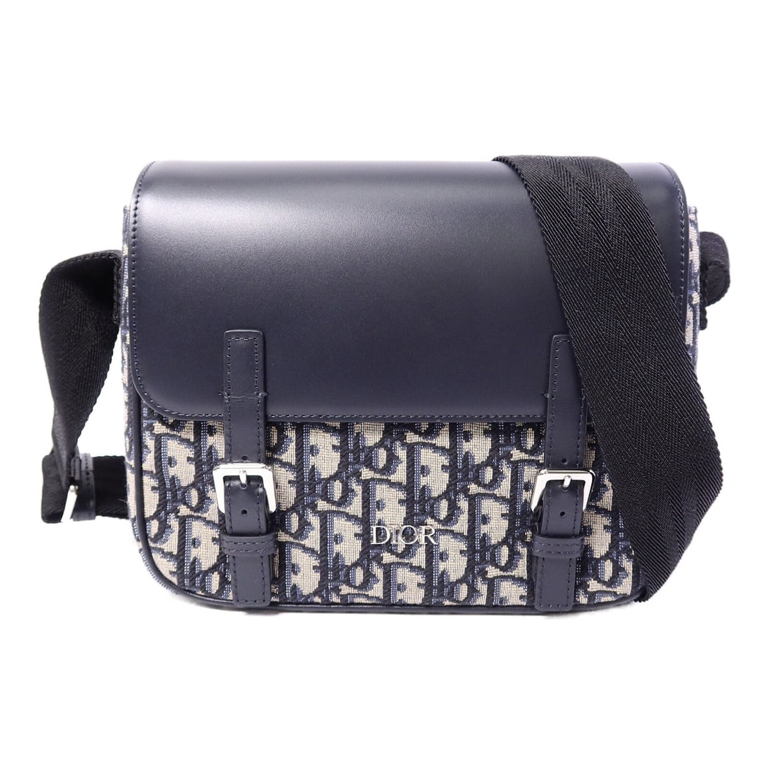 Dior Kids Messenger Bag Blue: Kids' Messenger bag M9994P7VY in blue canvas; includes box and storage bags; 21.5 x 18.5 x 7 cm.