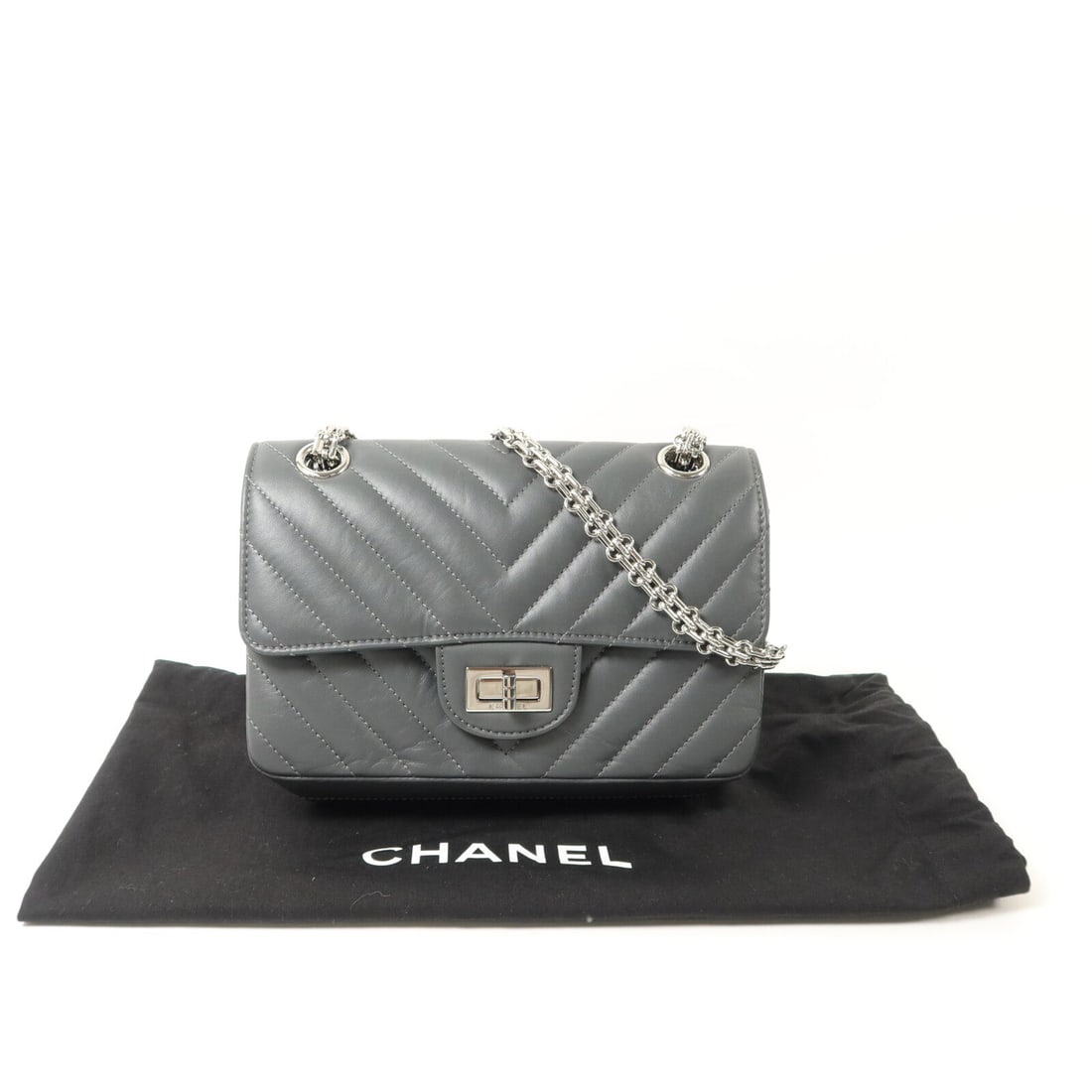 Chanel Mini 2.55 Grey - 10