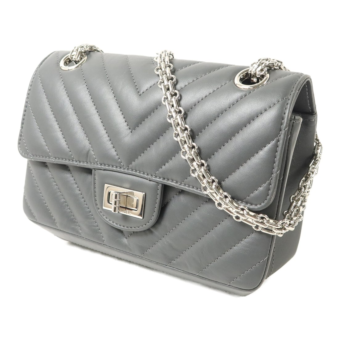 Chanel Mini 2.55 Grey - 2