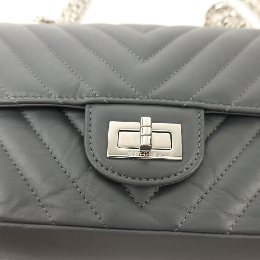Chanel Mini 2.55 Grey - 8