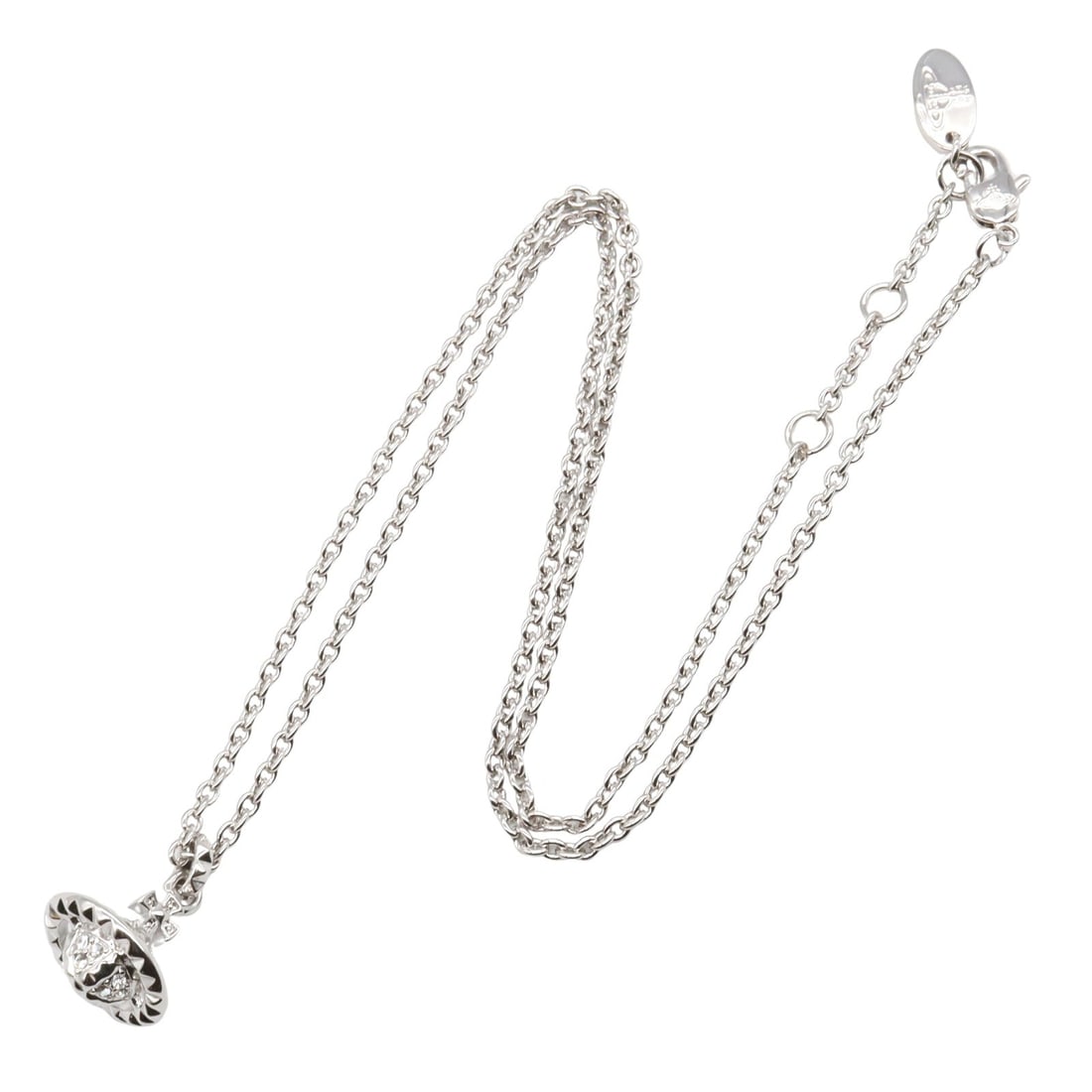 Vivienne Brass Silver Necklace - 2
