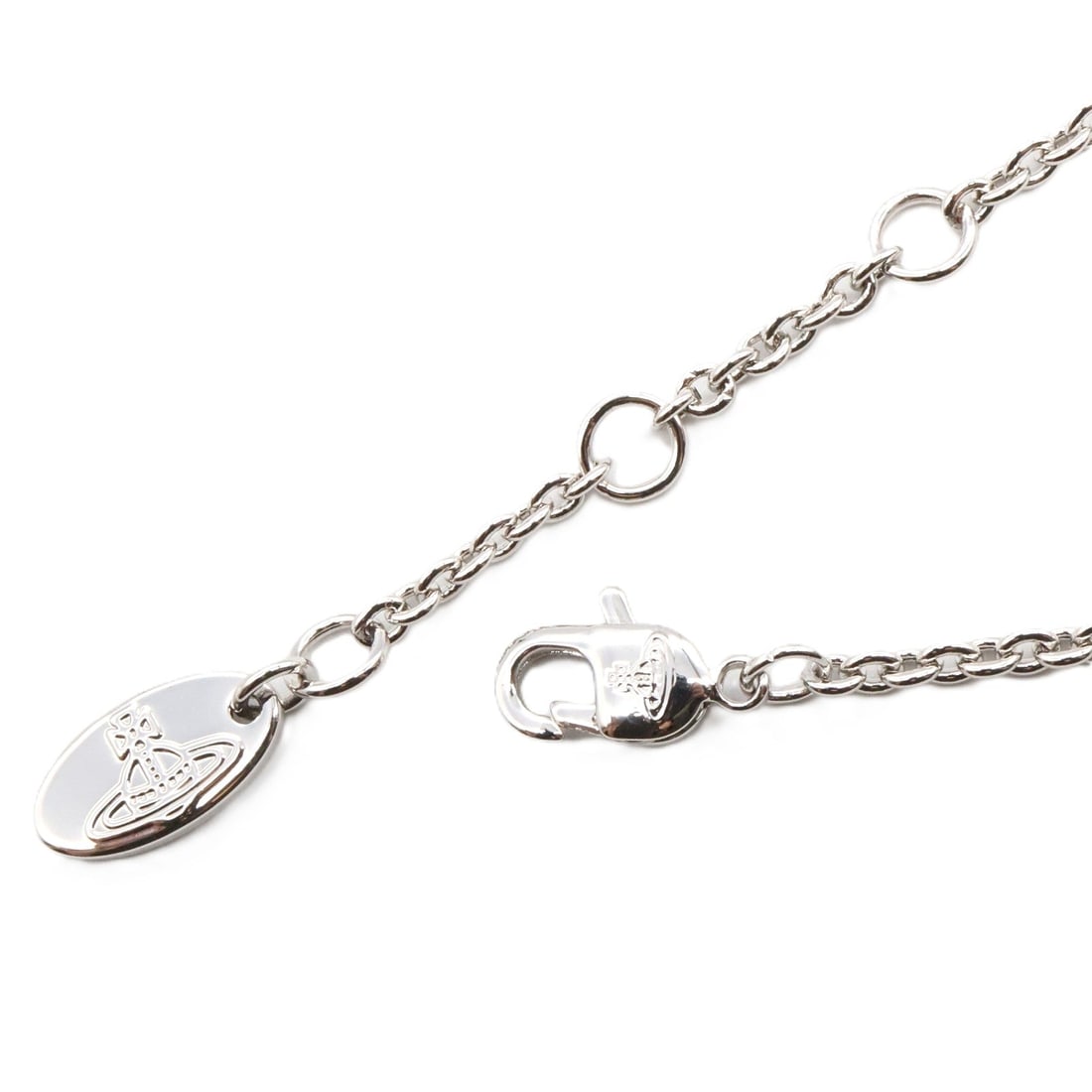 Vivienne Brass Silver Necklace - 4