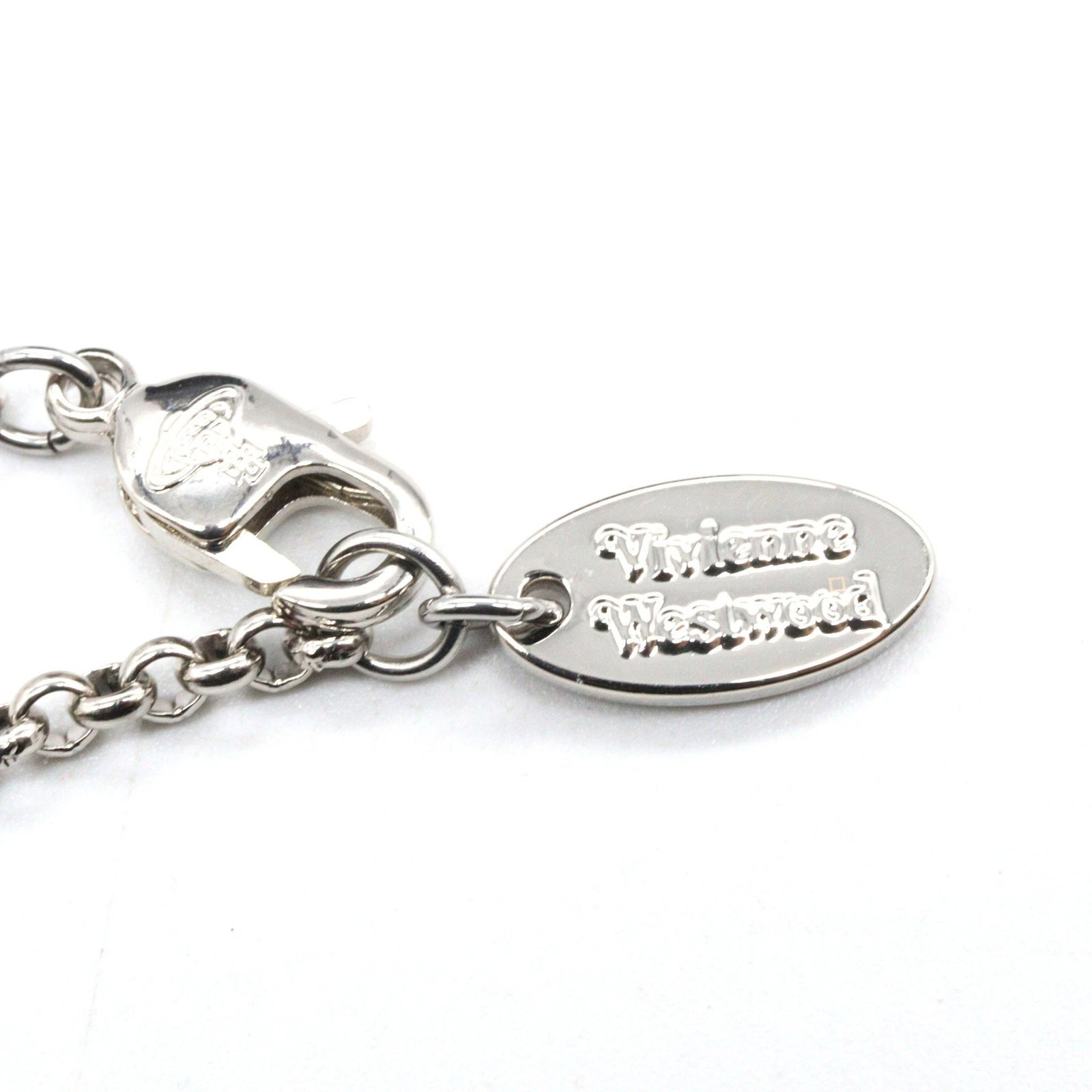 Vivienne Brass Silver Necklace - 3