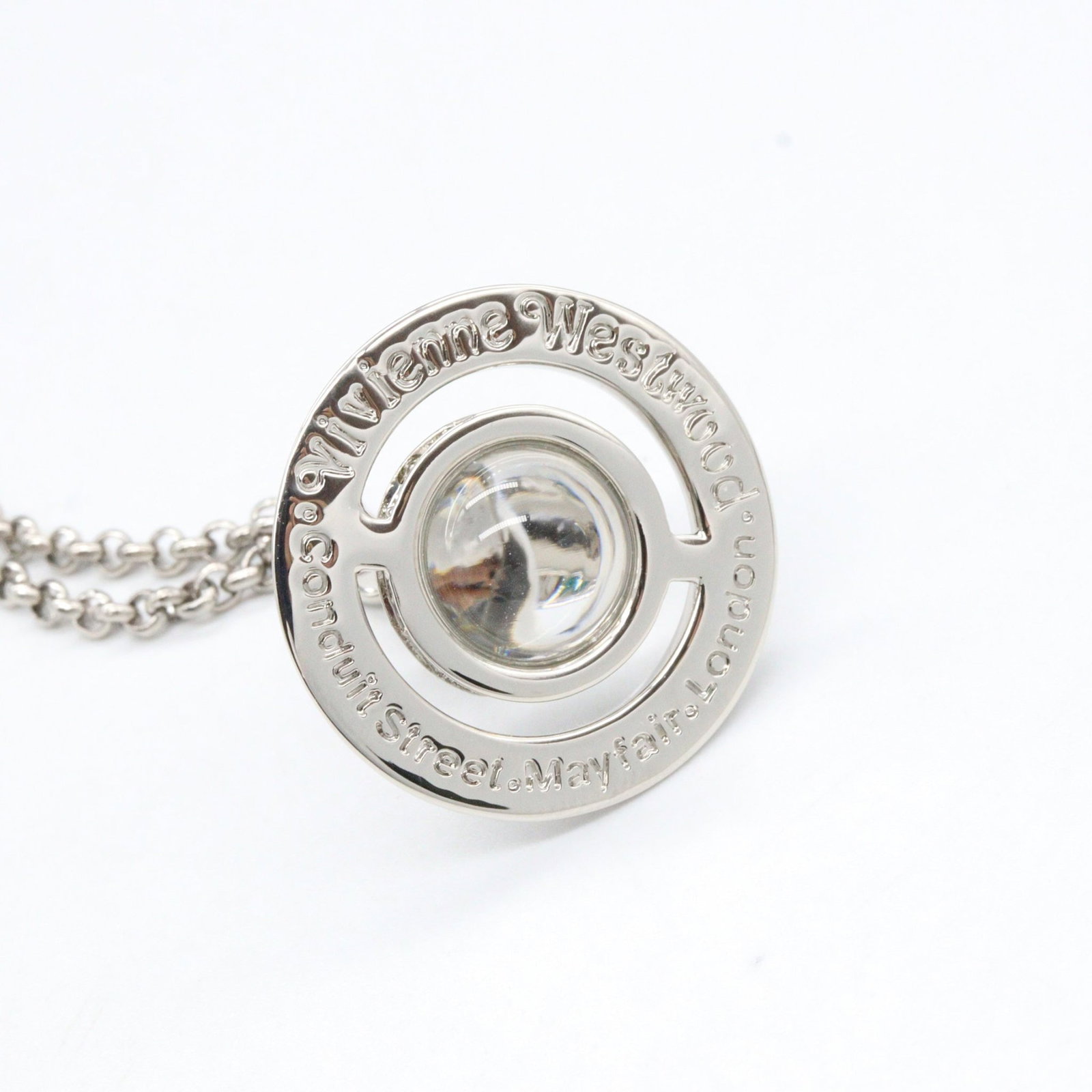 Vivienne Brass Silver Necklace - 5