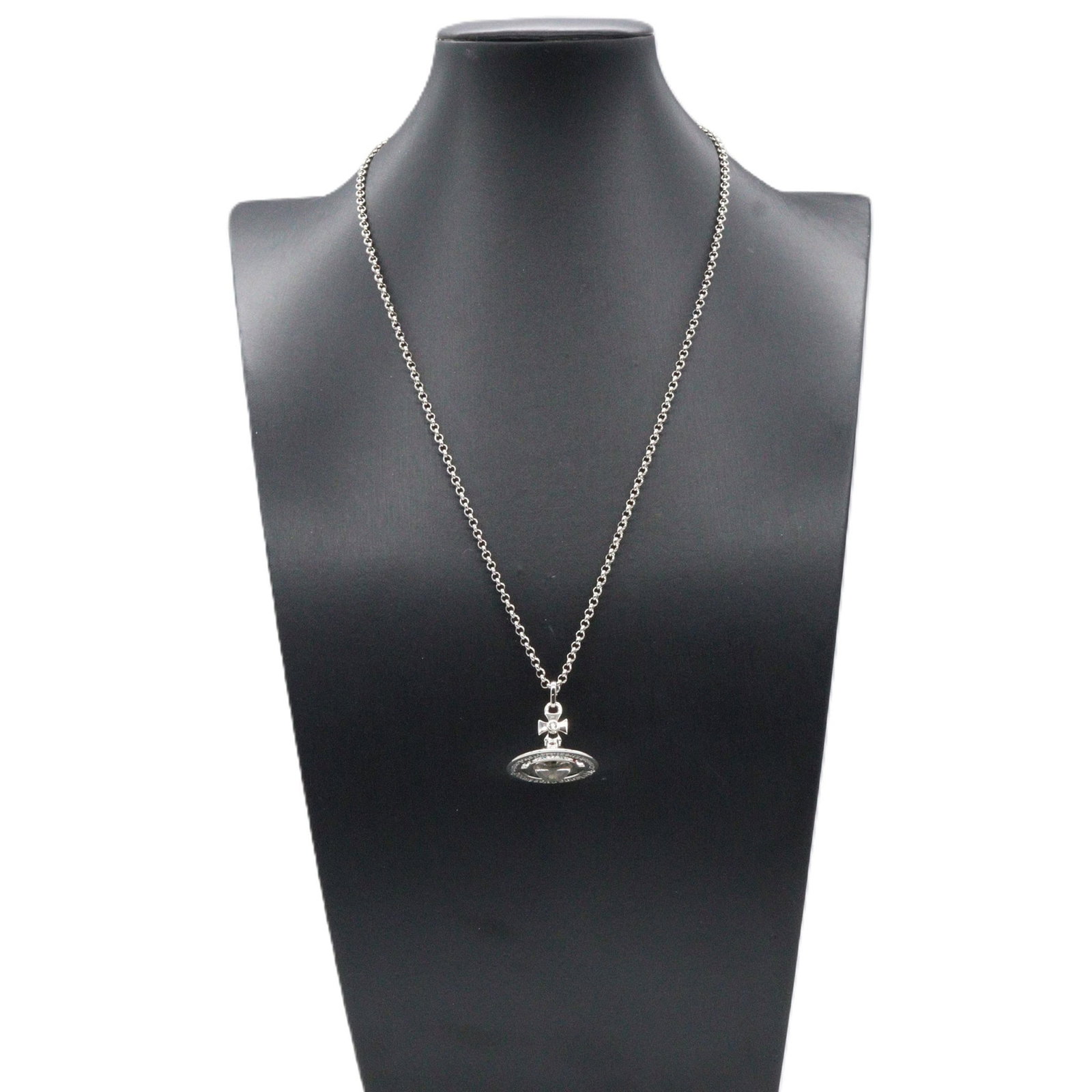 Vivienne Brass Silver Necklace - 6