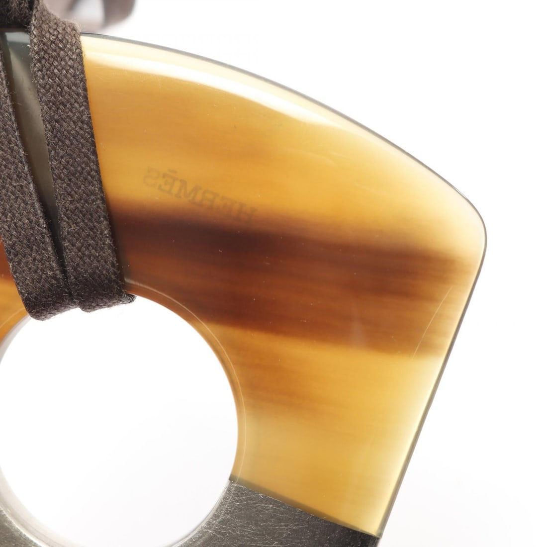 Hermes Dalva Necklace Brown Silver - 8