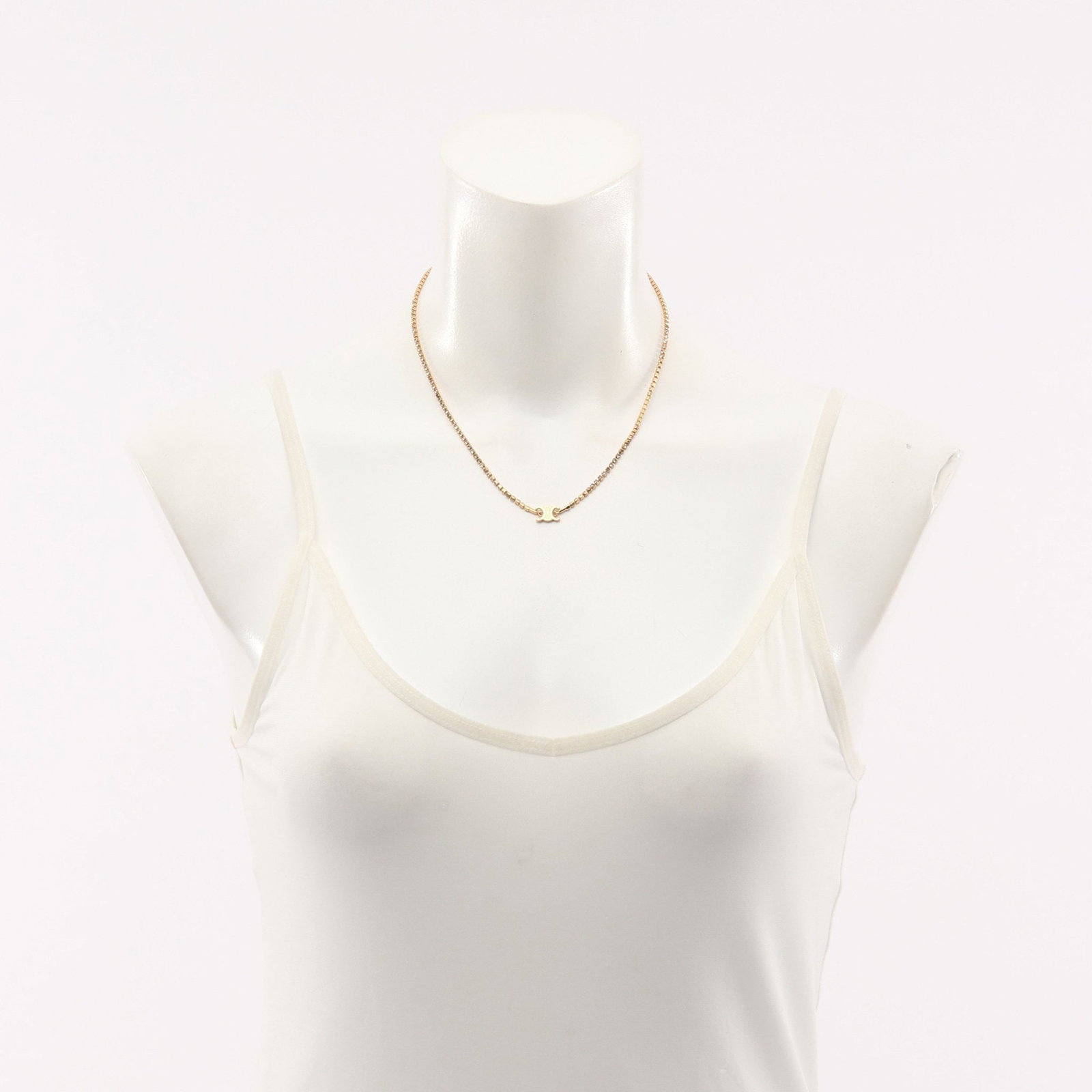 Celine Triomphe Sparkle Necklace - 6