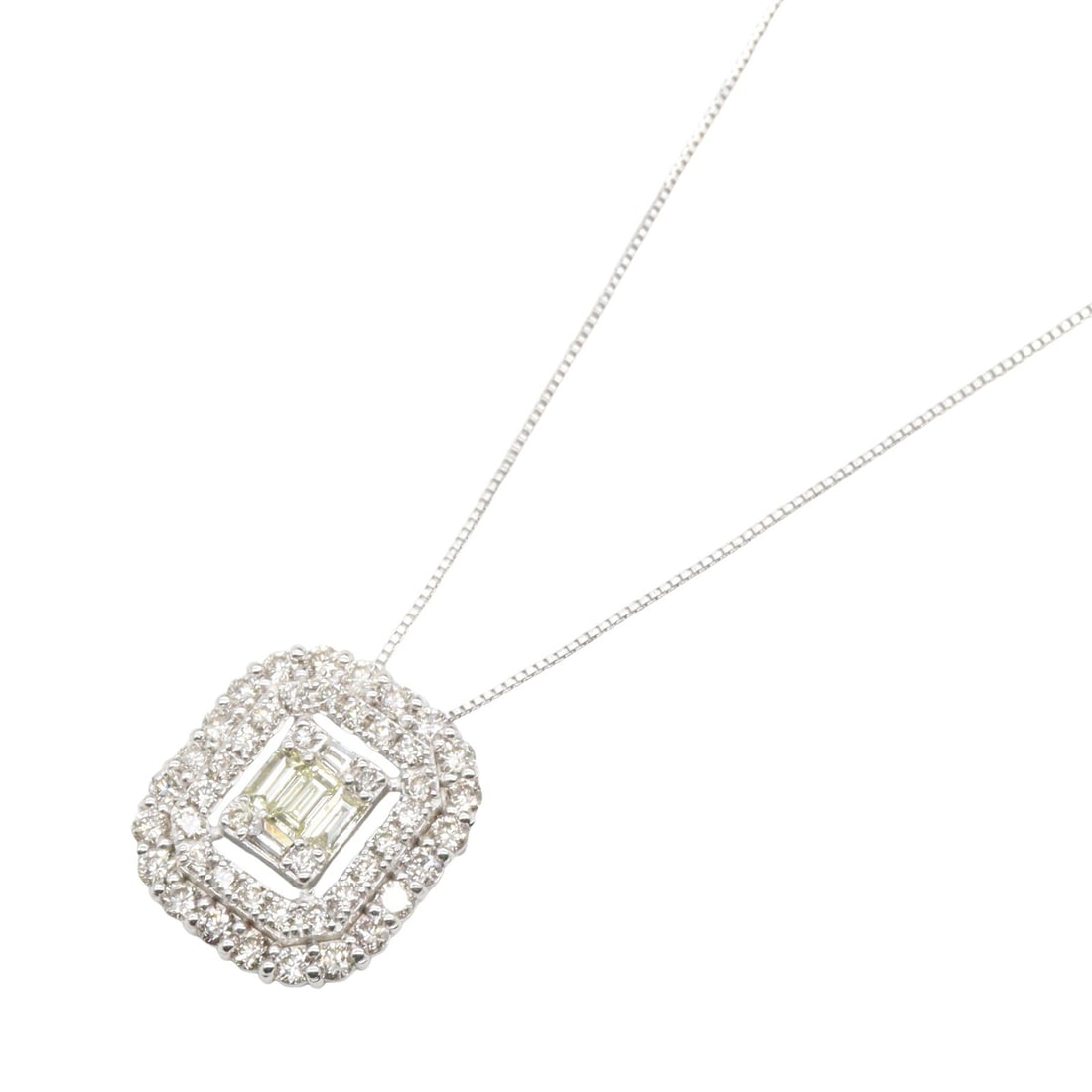Diamond Necklace White Gold: Diamond necklace in K18 white gold.