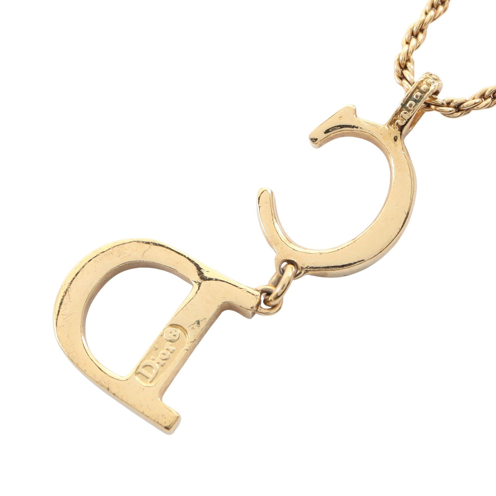 Dior CD GP Gold Necklace - 2