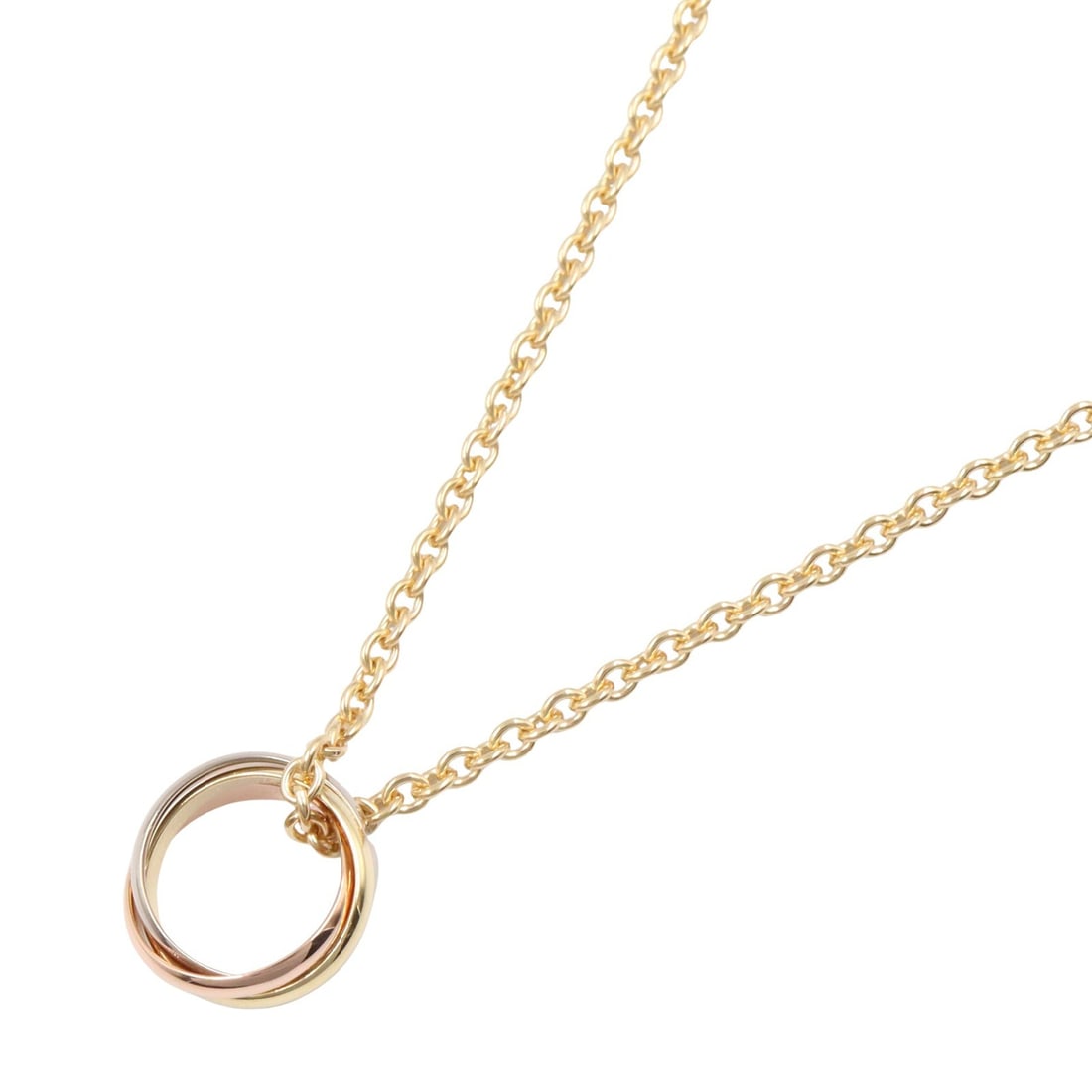 Cartier Trinity Mini Necklace: Trinity Mini necklace in K18 yellow white and pink gold.