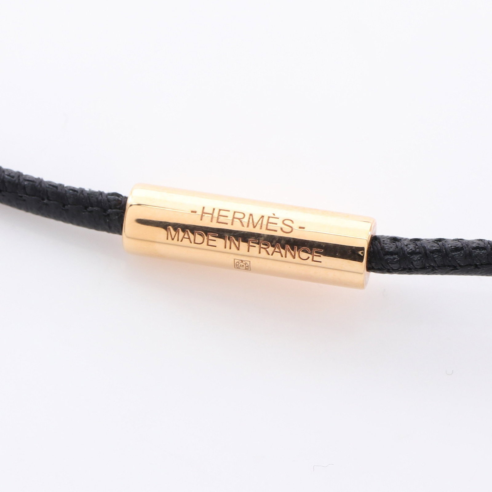 Hermes Loop Gran Necklace Gold Black - 3