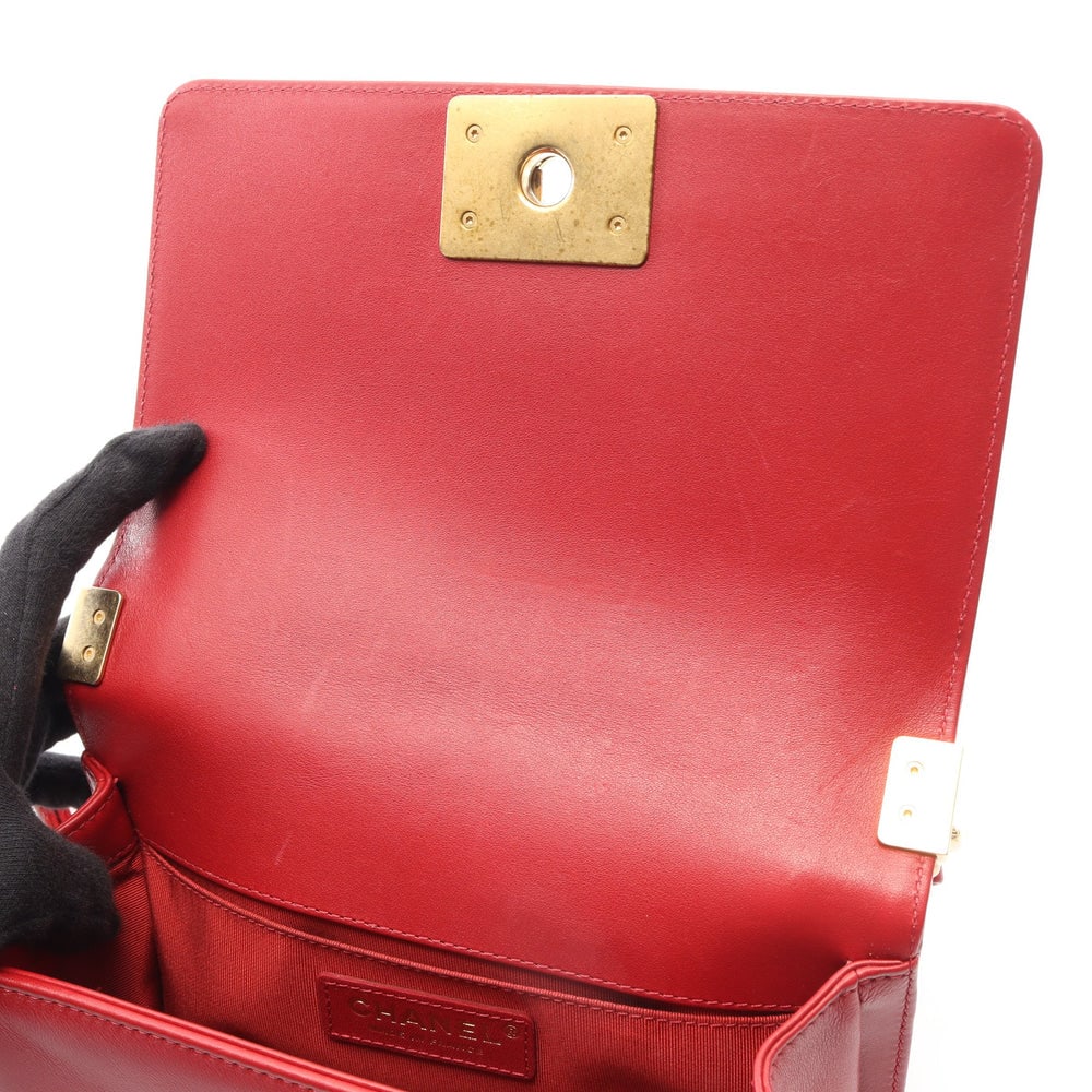 Chanel Boy Small Red - 6