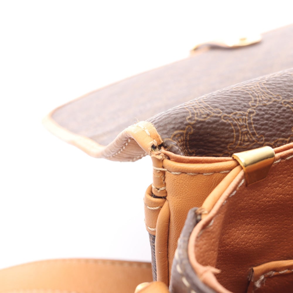 Celine Macadam Shoulder Brown - 8