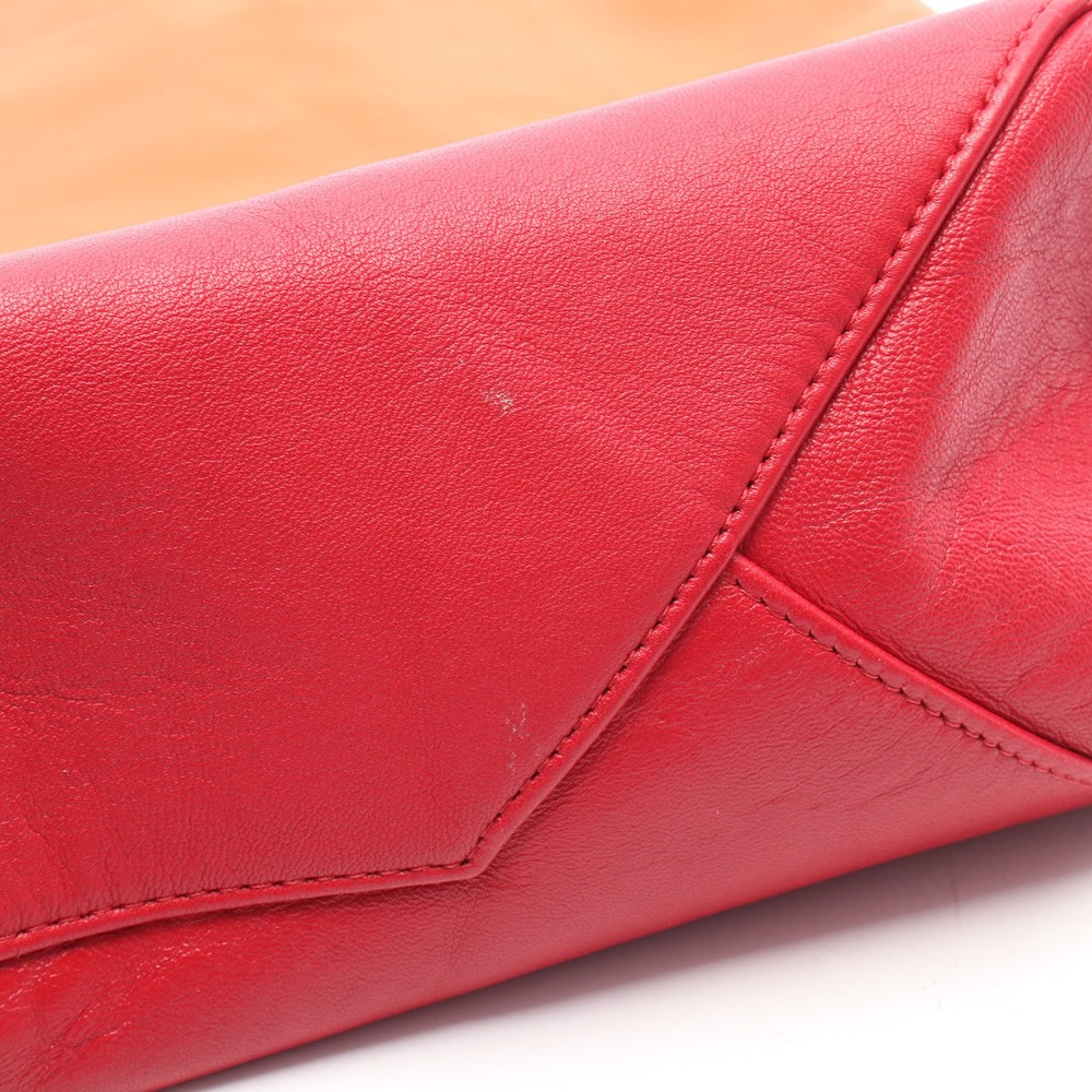 Celine Horizontal Cabas Orange Red - 11