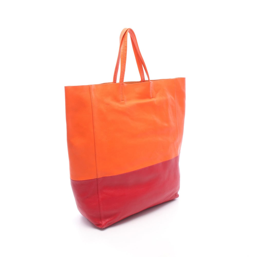 Celine Horizontal Cabas Orange Red - 2