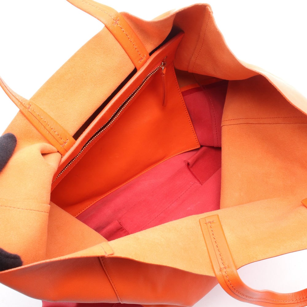 Celine Horizontal Cabas Orange Red - 3