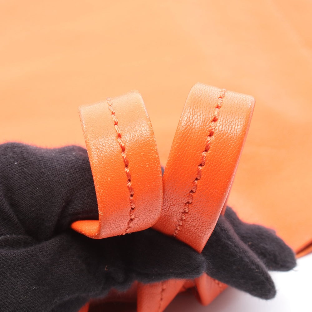 Celine Horizontal Cabas Orange Red - 8