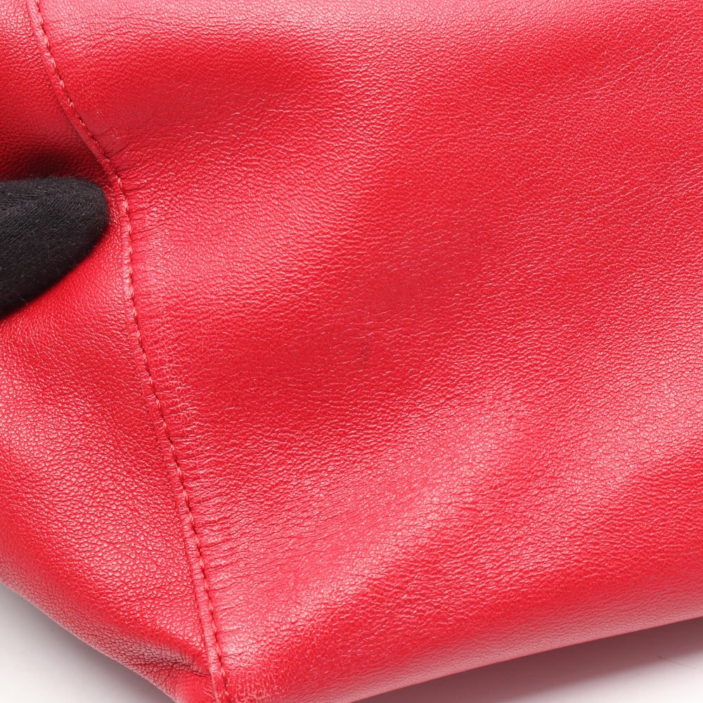 Celine Horizontal Cabas Orange Red - 9