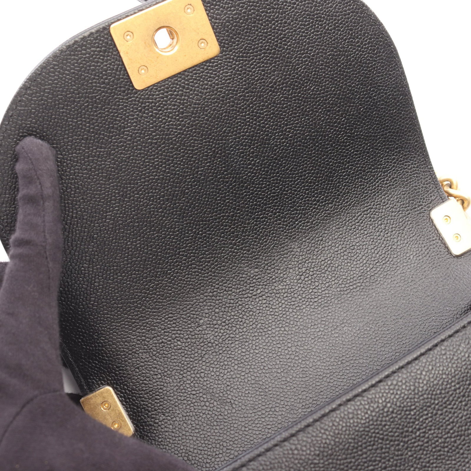 Chanel Boy Small Black Caviar - 6