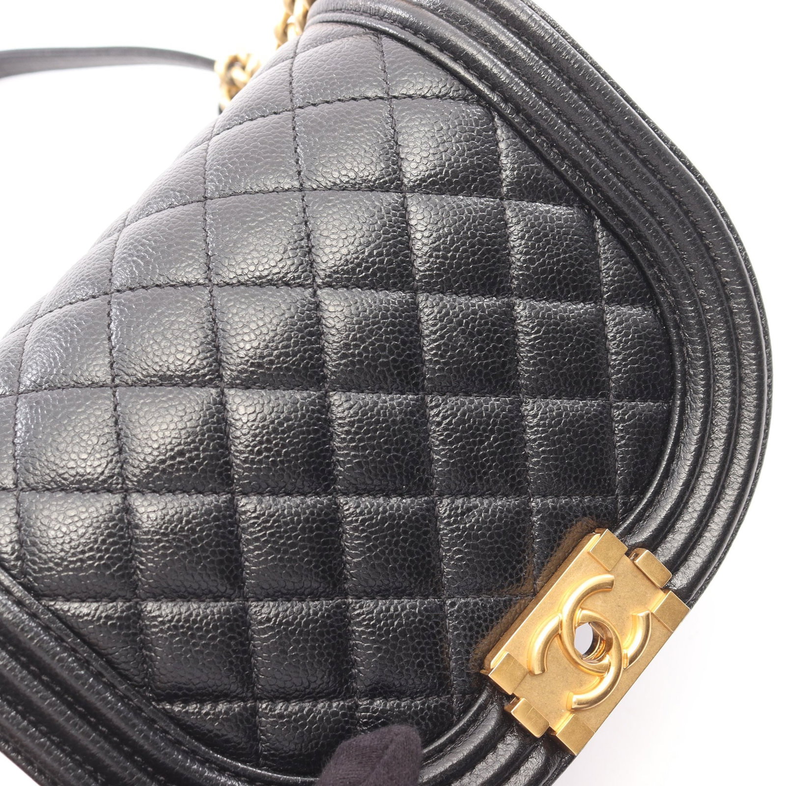 Chanel Boy Small Black Caviar - 7