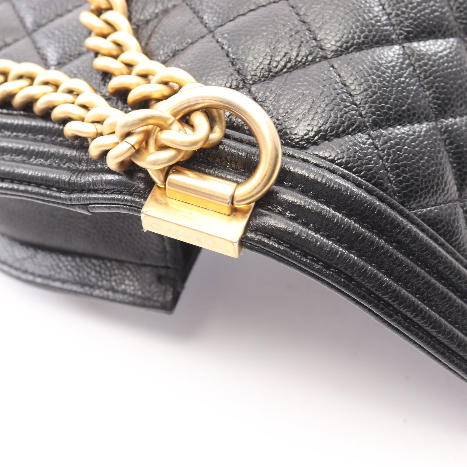 Chanel Boy Small Black Caviar - 8