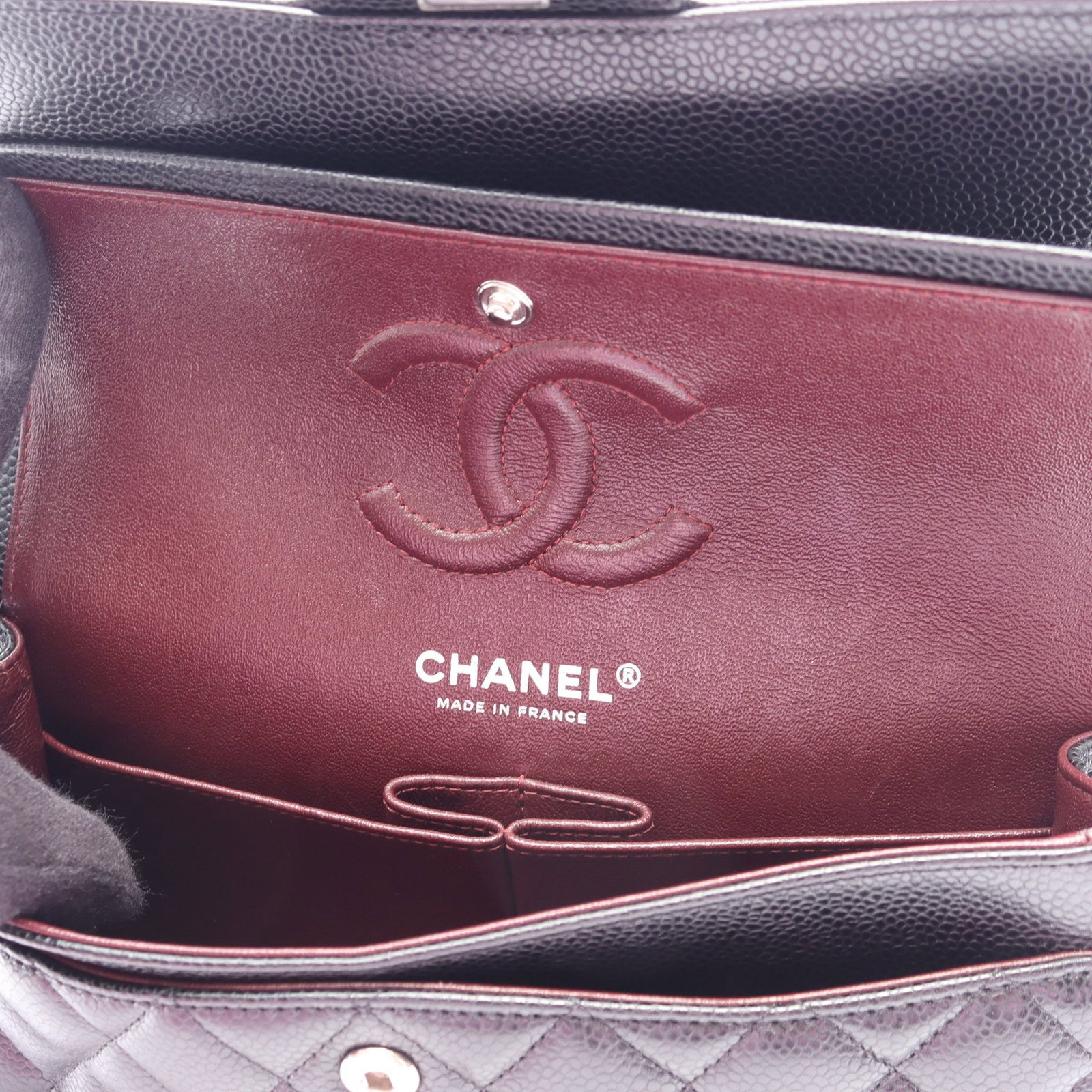 Chanel Double Flap Black Caviar - 6