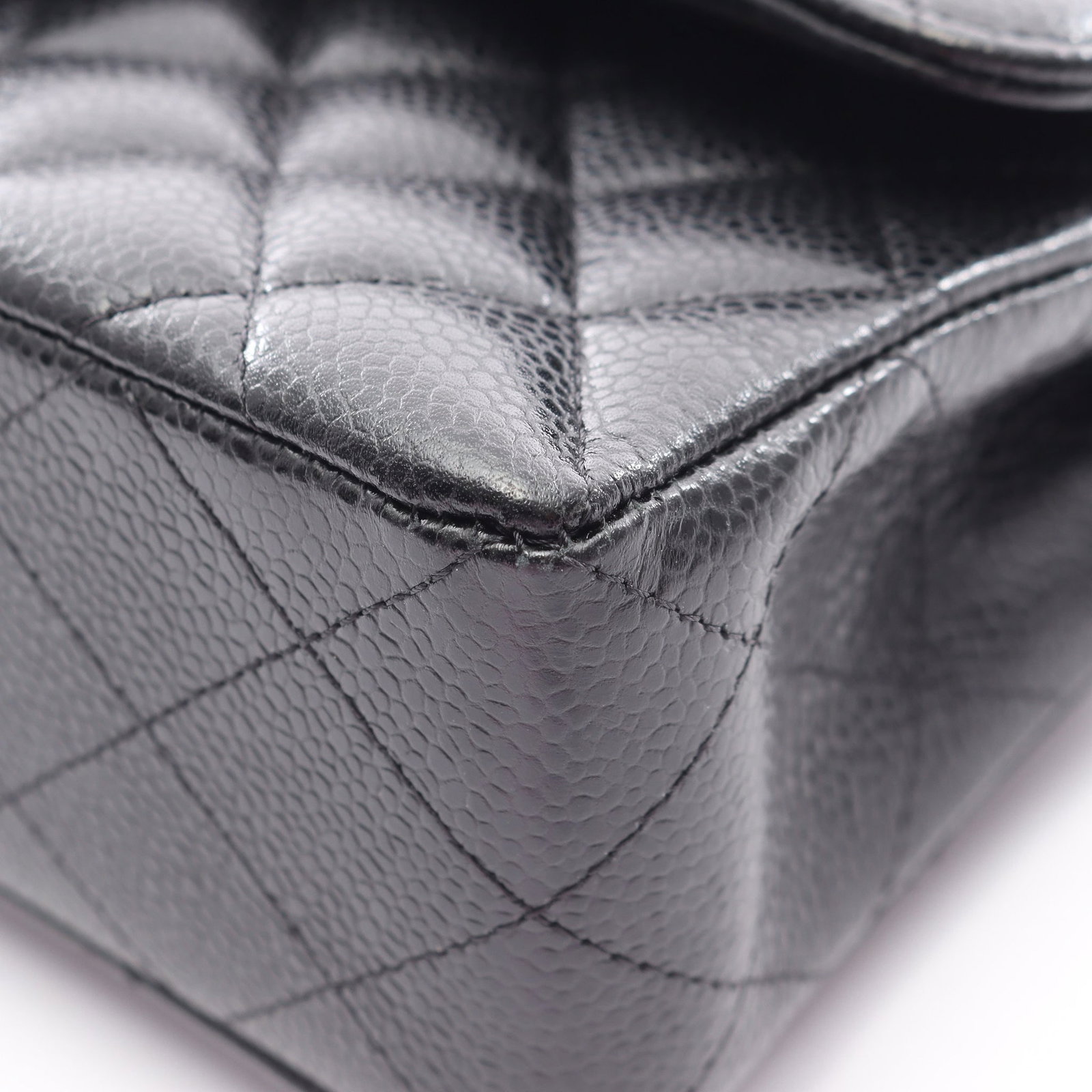 Chanel Double Flap Black Caviar - 7