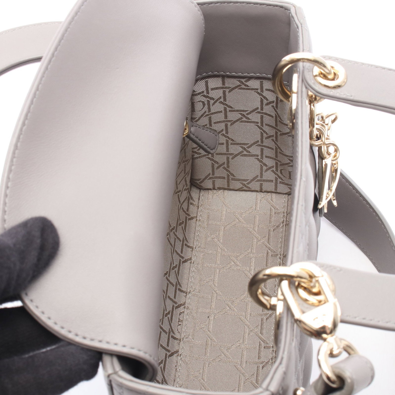 Dior Lady Dior Small Gray - 3