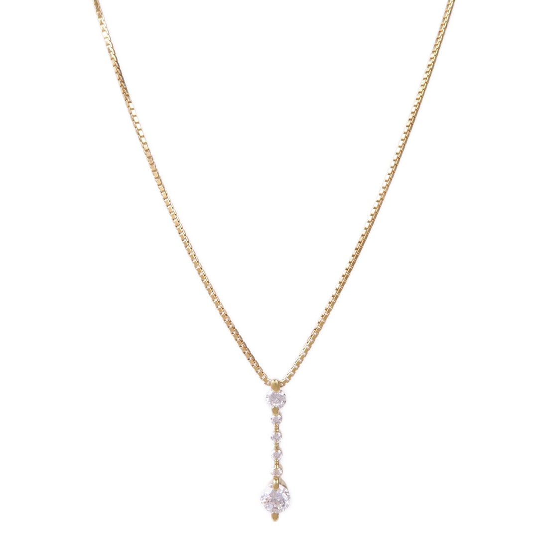 Diamond Necklace 18K Yellow Gold: Diamond necklace in 18K yellow gold.